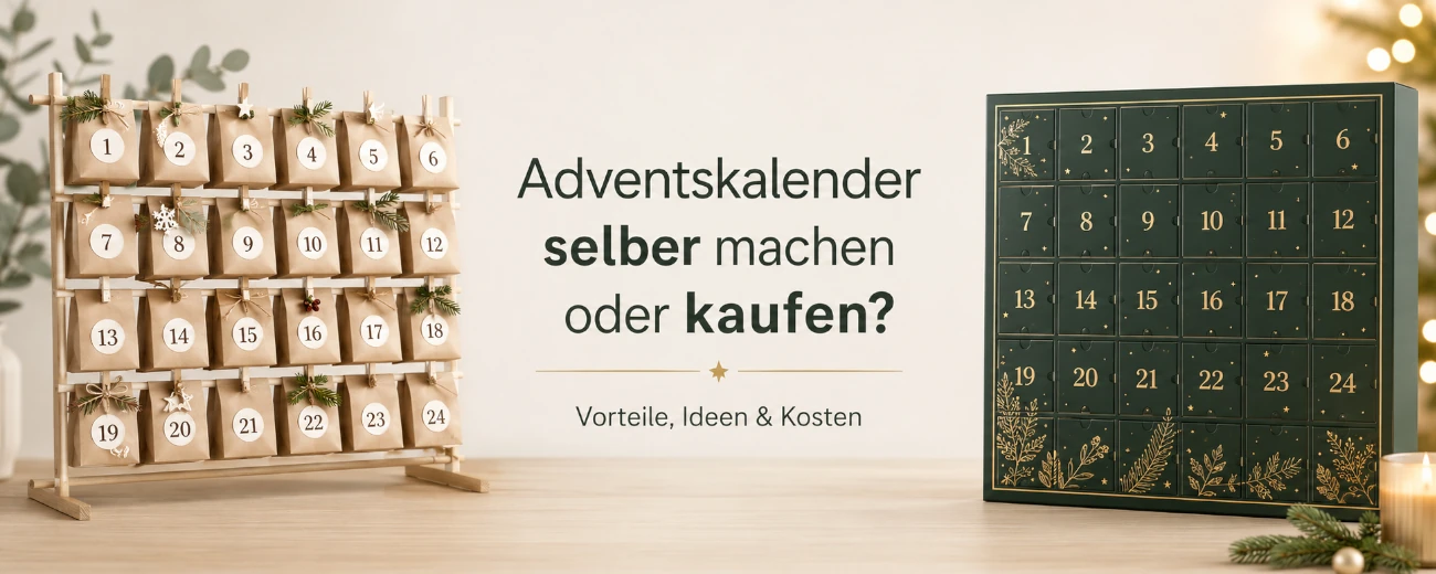 Adventskalender selber machen oder kaufen?