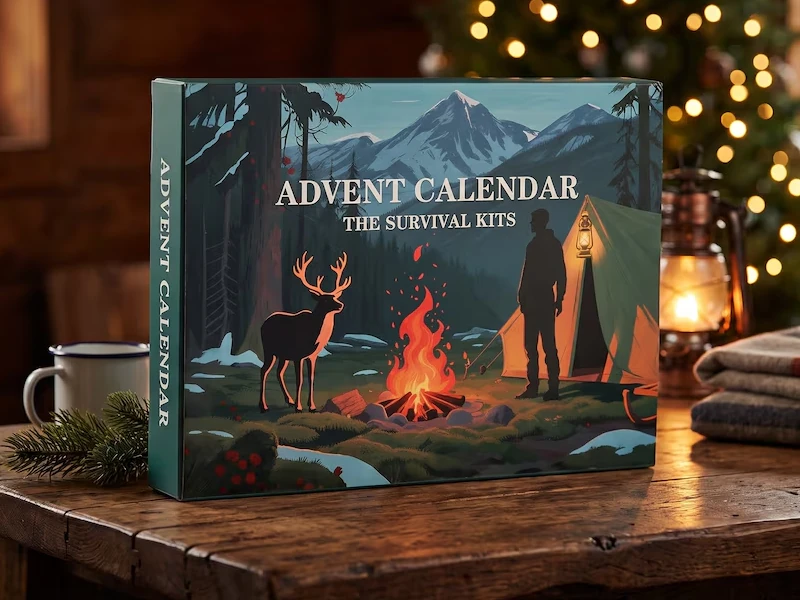 Adventskalender mit Survival-Kit